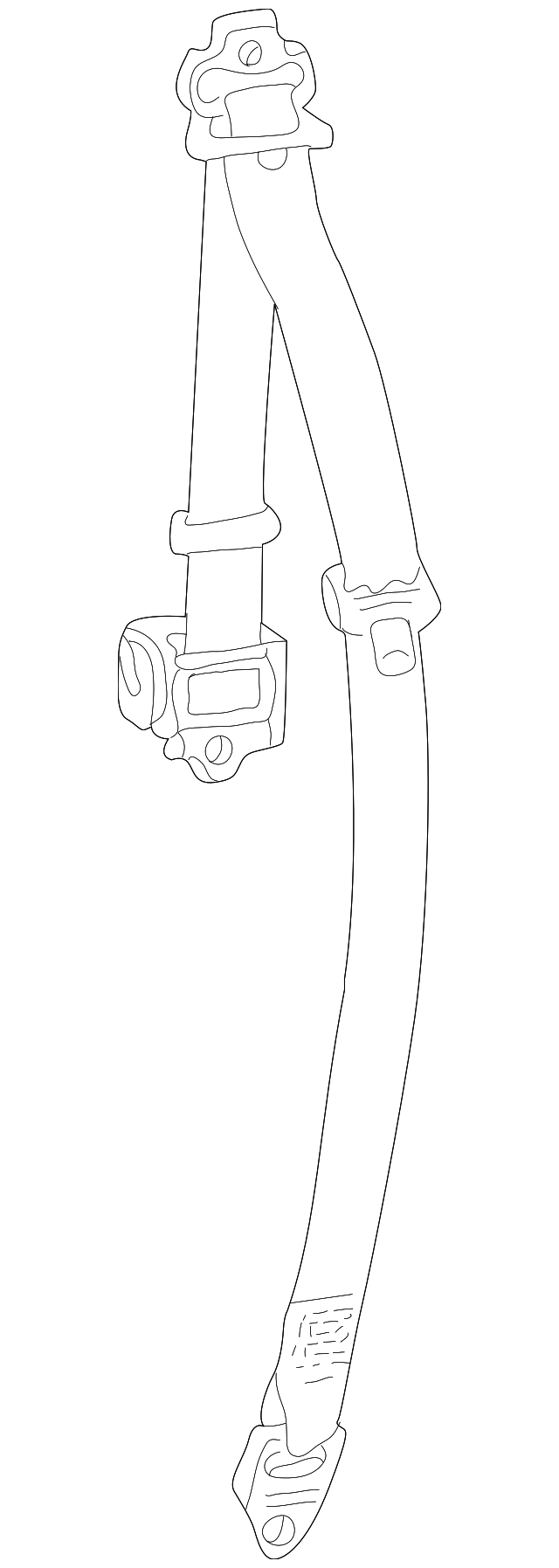 EVB000830PMA Деталь BELT & RETRACTOR, RIGHT