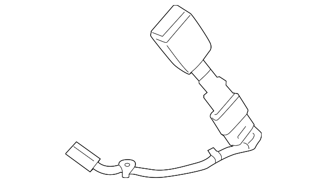 EJ7Z-7861202-AE Деталь BUCKLE END, RIGHT