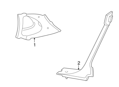 Body/Interior Trim - Quarter Panels for 2003 Ford Taurus #1