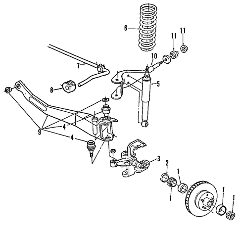 SUSPENSION COMPONENTS for 1992 Ford Explorer