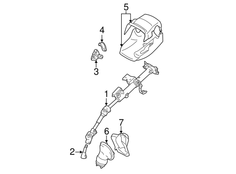 STEERING/STEERING COLUMN ASSEMBLY for 2006 Toyota Corolla #1