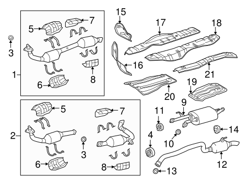 EXHAUST SYSTEM/EXHAUST COMPONENTS for 2011 Toyota Sequoia #1
