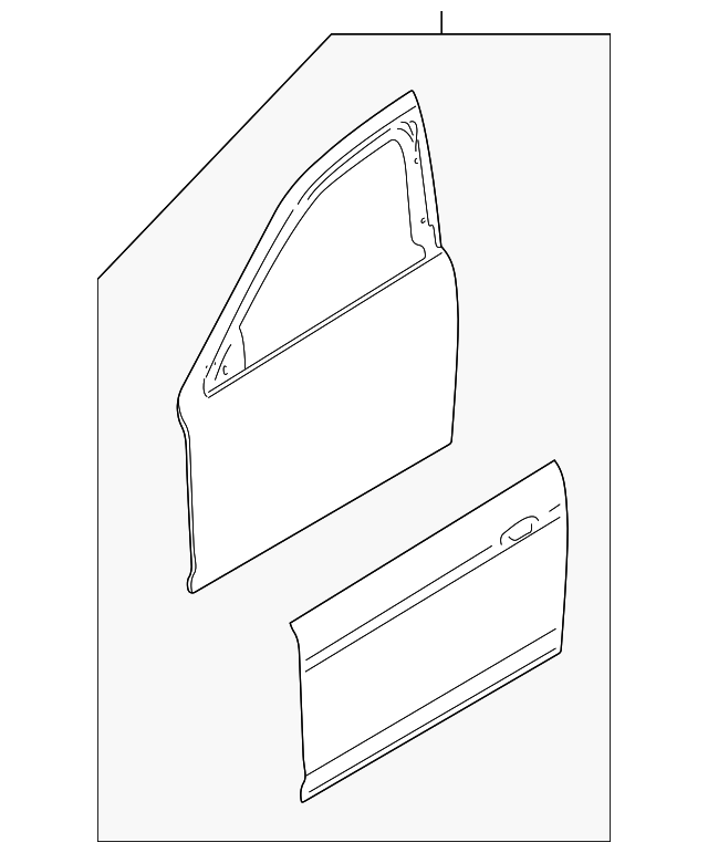 XR845424 Деталь DOOR SHELL, LEFT