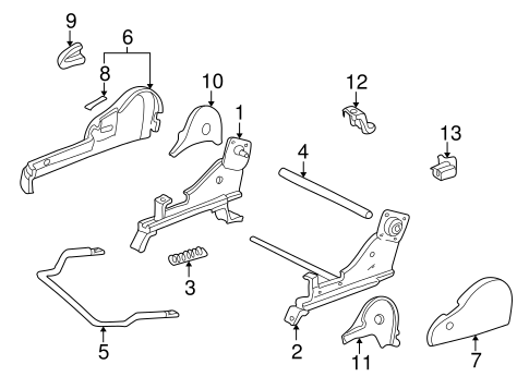 BODY/TRACKS & COMPONENTS for 2002 Toyota Solara #1