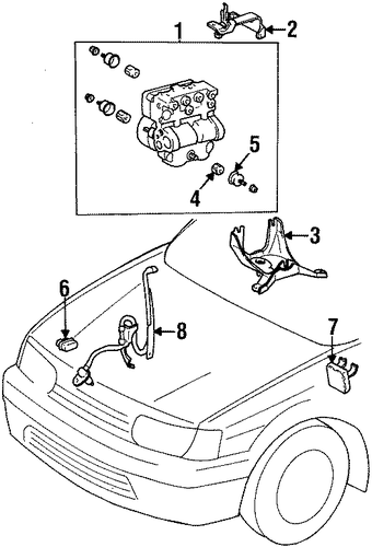 ELECTRICAL/ABS COMPONENTS for 1997 Toyota Tercel #1