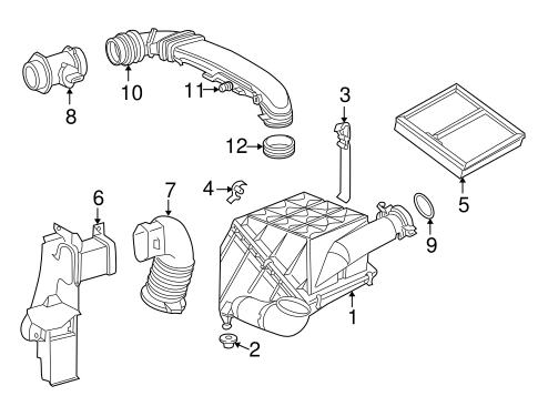 Air Intake for 1999 Mercedes-Benz C 230 #0
