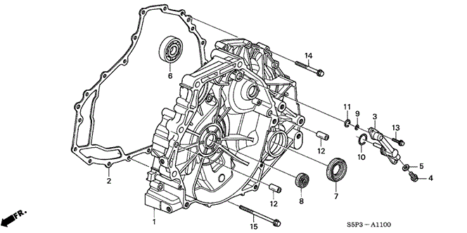 Transmission - Automatic/CVT Flywheel Housing for 2001 Honda CIVIC SEDAN #1