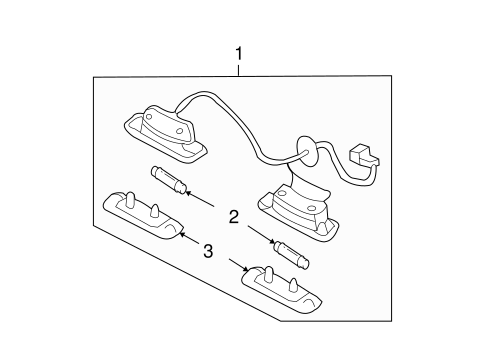 License Lamps for 2011 Hyundai Accent #0