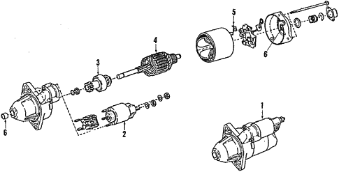 Starter for 1985 Subaru Standard #1