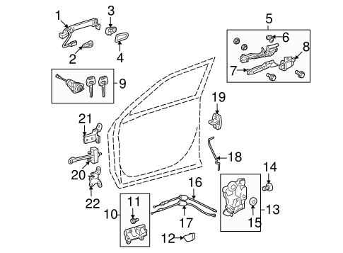 BODY/LOCK & HARDWARE for 2011 Toyota Highlander #1