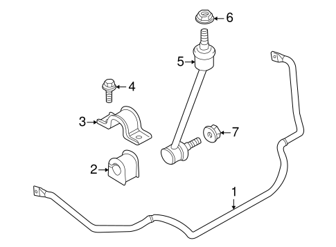 Stabilizer Bar & Components for 2003 Land Rover Freelander #0
