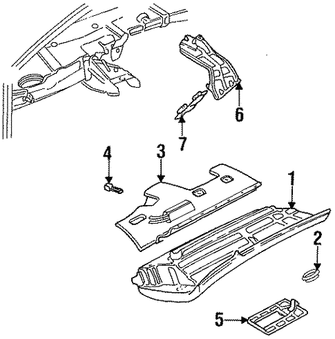 Knee Bar & Pads for 1994 Audi Cabriolet #0
