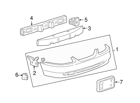 Body/Bumper & Components - Front for 2000 Ford Mustang #1
