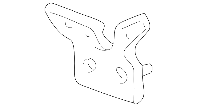 XR3Z-17C973-AA BUMPER COVER GUIDE BRACKET, LEFT
