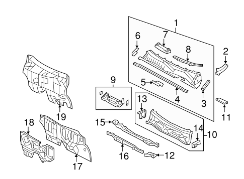 BODY/COWL for 2009 Toyota RAV4 #1