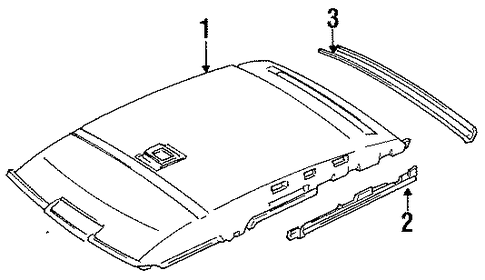 Tracer INTERIOR TRIM - ROOF