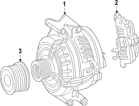Alternator for 2016 Mercedes-Benz GL 450 #0