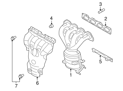 Exhaust System/Exhaust Manifold for 2008 Saturn Astra #1