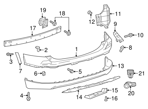 BODY/BUMPER & COMPONENTS - REAR for 2016 Toyota RAV4 #1