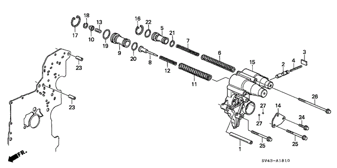 TRANSMISSION - AUTOMATIC/AT ACCUMULATOR BODY (V6) for 1995 Honda ACCORD SEDAN #1