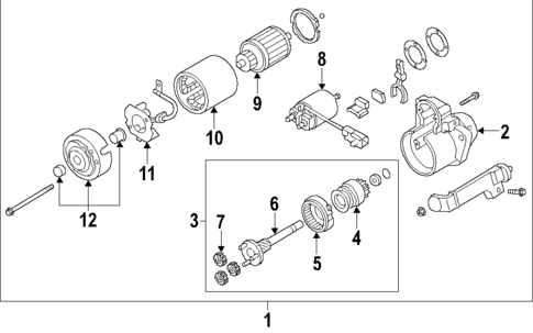 Starter for 2013 Infiniti FX50 #2