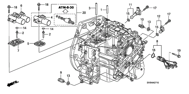 TRANSMISSION - AUTOMATIC/AT SOLENOID for 2010 Honda CIVIC COUPE #1