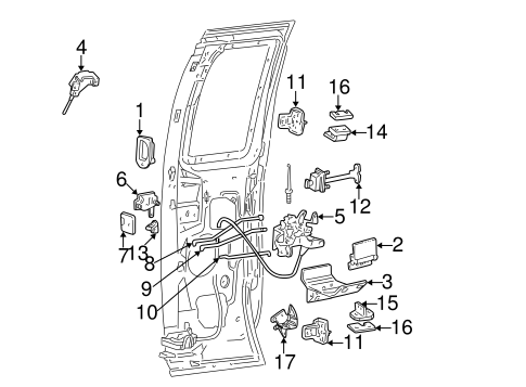 Body/Lock & Hardware for 2002 Ford F-350 Super Duty #2