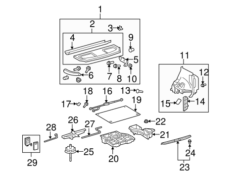 BODY/INTERIOR TRIM - REAR BODY for 2015 Scion xB #1