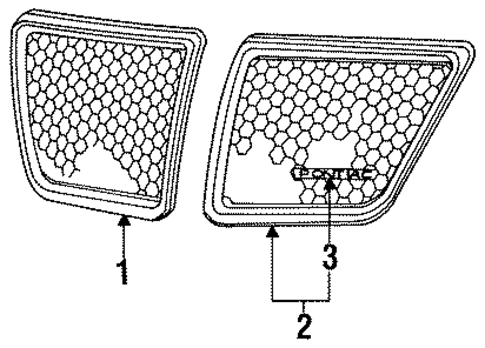 Grand Am GRILLE & COMPONENTS