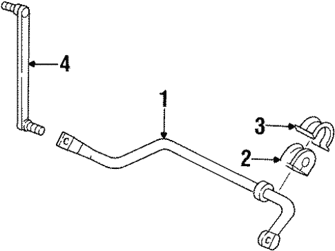 Stabilizer Bar & Components for 2000 Ford Windstar #0