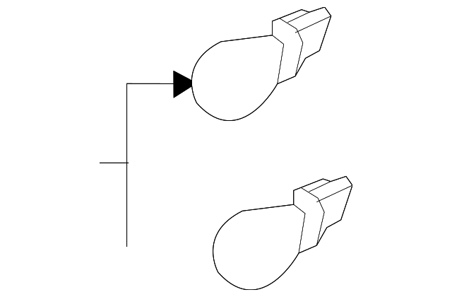 DA8Z-13466-B SIGNAL LAMP BULB, RIGHT
