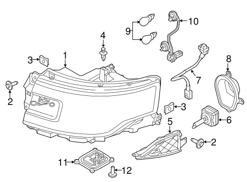 Electrical/Bulbs - Chassis for 2013 Ford Flex #3