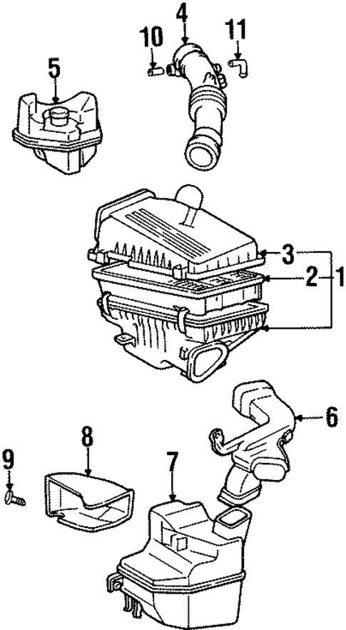 ENGINE/AIR INTAKE for 1997 Toyota Celica #1