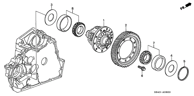 TRANSMISSION - AUTOMATIC/AT DIFFERENTIAL for 2002 Honda ACCORD SEDAN #1
