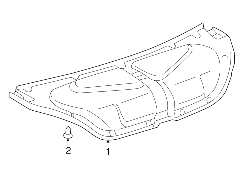 BODY/INTERIOR TRIM - TRUNK for 2004 Toyota Solara #1