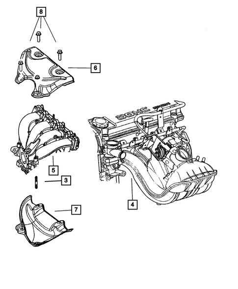 Manifolds for 2002 Dodge Stratus #0