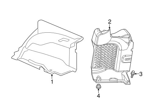 Wrangler INTERIOR TRIM - QUARTER PANELS