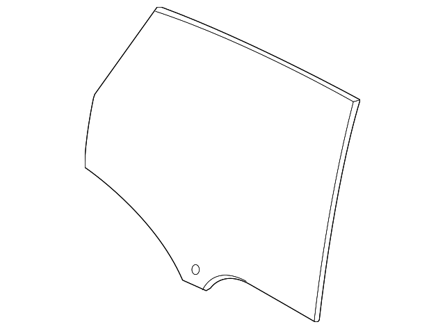95B-845-205 Деталь DOOR GLASS, LEFT