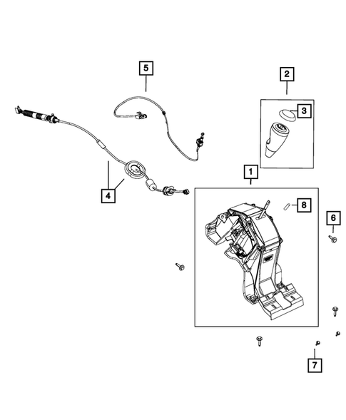 Gearshift Controls and Related Parts for 2015 Jeep Compass #1