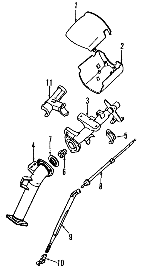 Steering/Steering Column for 1995 Toyota Previa #1