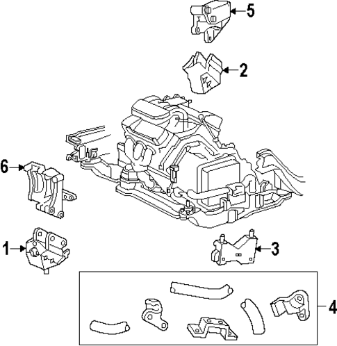 Windstar ENGINE & TRANS MOUNTING