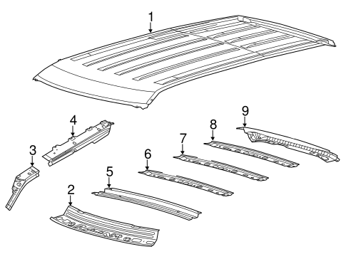 Body/Roof & Components for 2012 Ford Explorer #2