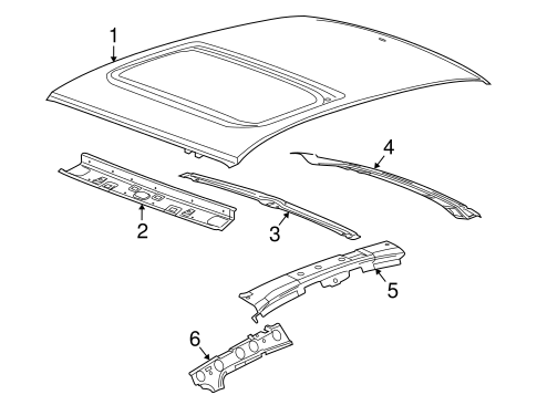 Body/Roof & Components for 2010 Ford Focus #1