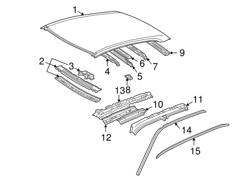 BODY/ROOF & COMPONENTS for 1999 Toyota Camry #2