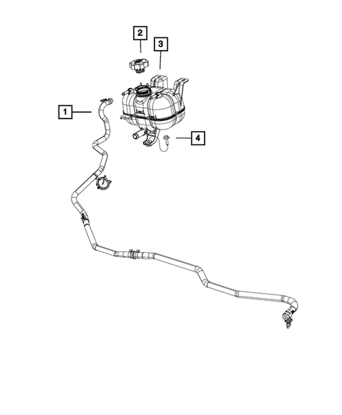 Engine Coolant Reservoir (Bottle) for 2022 Chrysler Pacifica #0