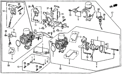 Carburetor ('84-'87 DX) for 1984 Honda Prelude #0