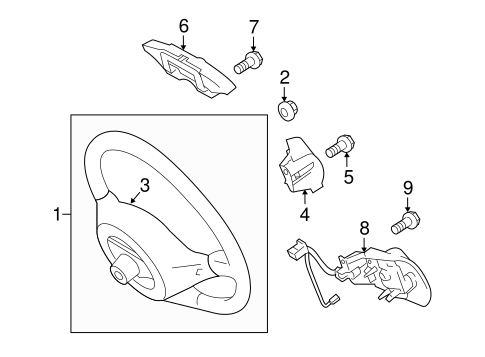 STEERING/STEERING WHEEL & TRIM for 2012 Scion iQ #1
