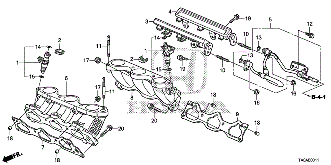 Engine/Fuel Injector (V6) for 2012 Honda ACCORD SEDAN #1