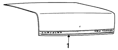 New Yorker EXTERIOR TRIM - TRUNK