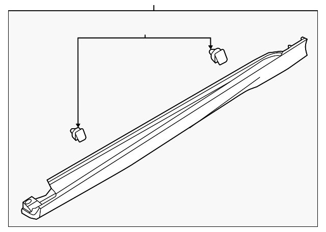 CP9Z-5810177-B ROCKER MOLDING, LEFT